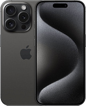Смартфон Apple iPhone 15 Pro Dual Sim 128GB, Black Titanium (черный)