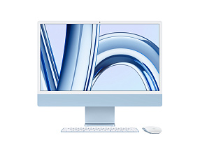 Apple iMac 24" Retina 4,5K, M3 (8C CPU, 10C GPU, 2023), 8 ГБ, 512 ГБ SSD, синий (MQRR3)
