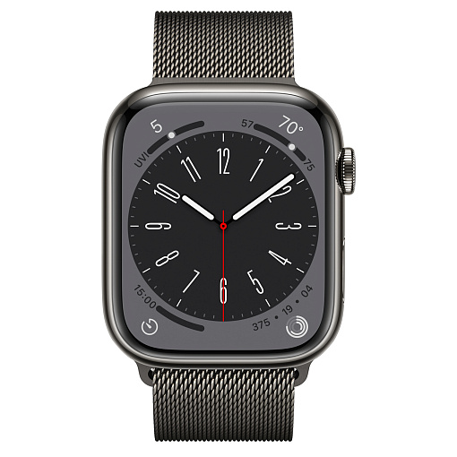 Apple Watch Series 8 41mm Silver Stainless Steel Case with Milanese Loop