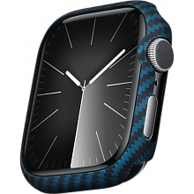 Кевларовый чехол Pitaka для Apple Watch 7/8/9 (45мм), синий KW2301A