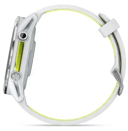 Garmin Forerunner 970 с серебристым безелем и желто-белым ремешком (010-02969-01)