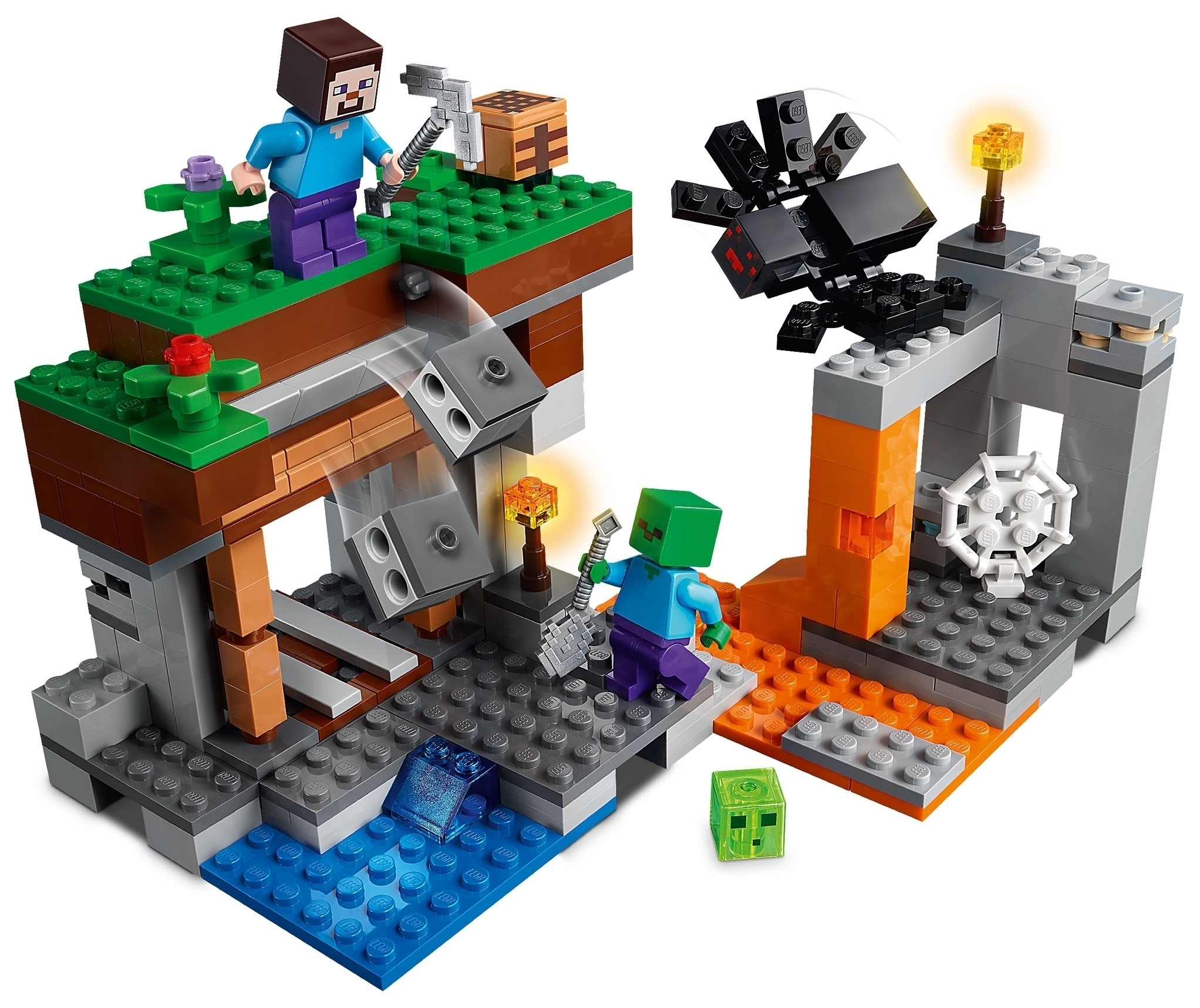 Конструктор LEGO Minecraft 21166 «Заброшенная» шахта