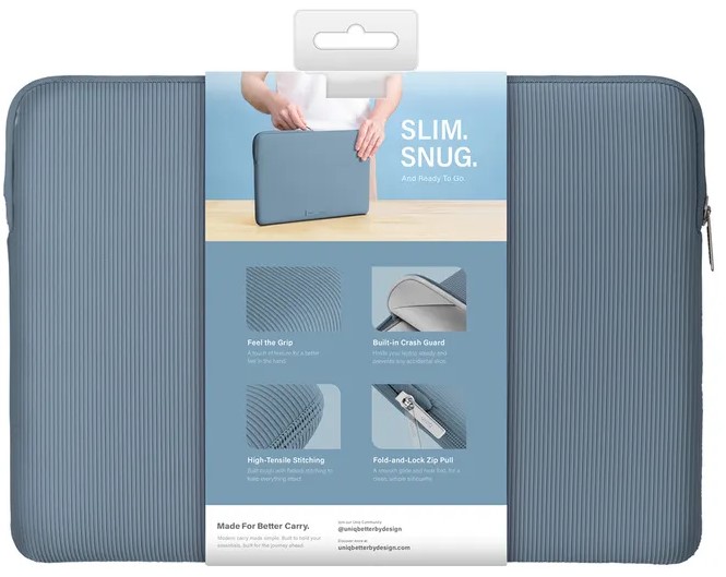 Uniq Cyprus Ridge Edition Neoprene Laptop sleeve для MacBook 15/16, Sky Blue (CYPRUSRE(15)-SKYBLUE)