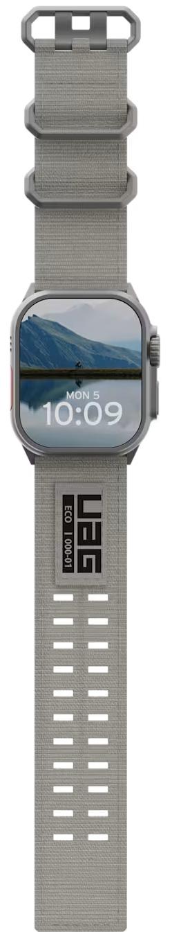 Ремешок UAG Metropolis Strap для Apple Watch 49/46/45/44/42, титан (Titanium) (194159113636)