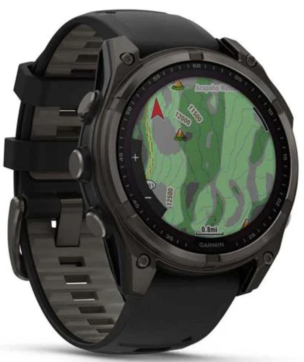 Умные часы Garmin Fenix 8 47 мм Sapphire Solar Carbon Gray DLC Titanium (010-02906-70 HK)