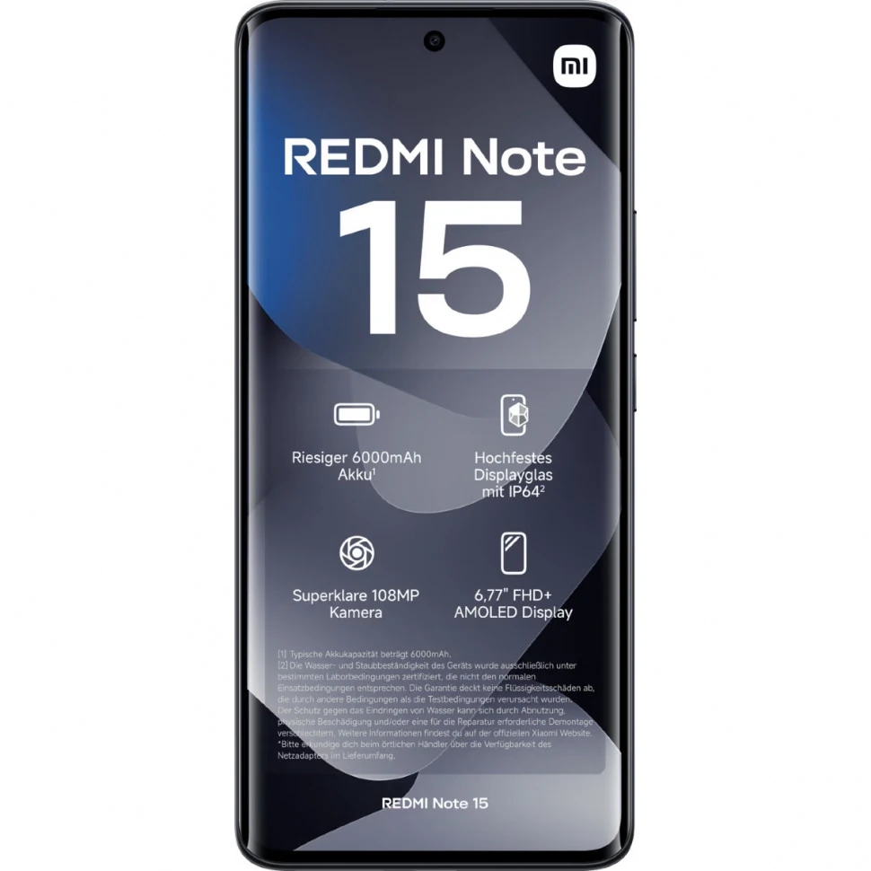 Redmi Note 15 4G 6/128Гб, черный