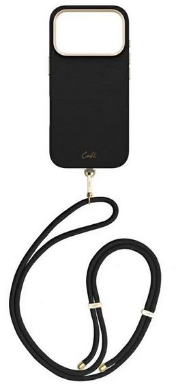 Uniq Coehl Mirelle Strap MagSafe для iPhone 17 Pro, черный (IP6.3P(2025)-MIRMEBNY)