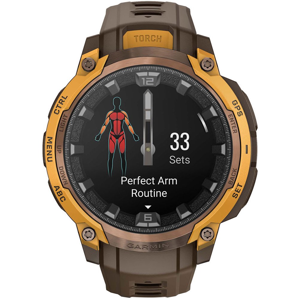Garmin Instinct Crossover AMOLED, бронзово-коричневый (010-03398-01)