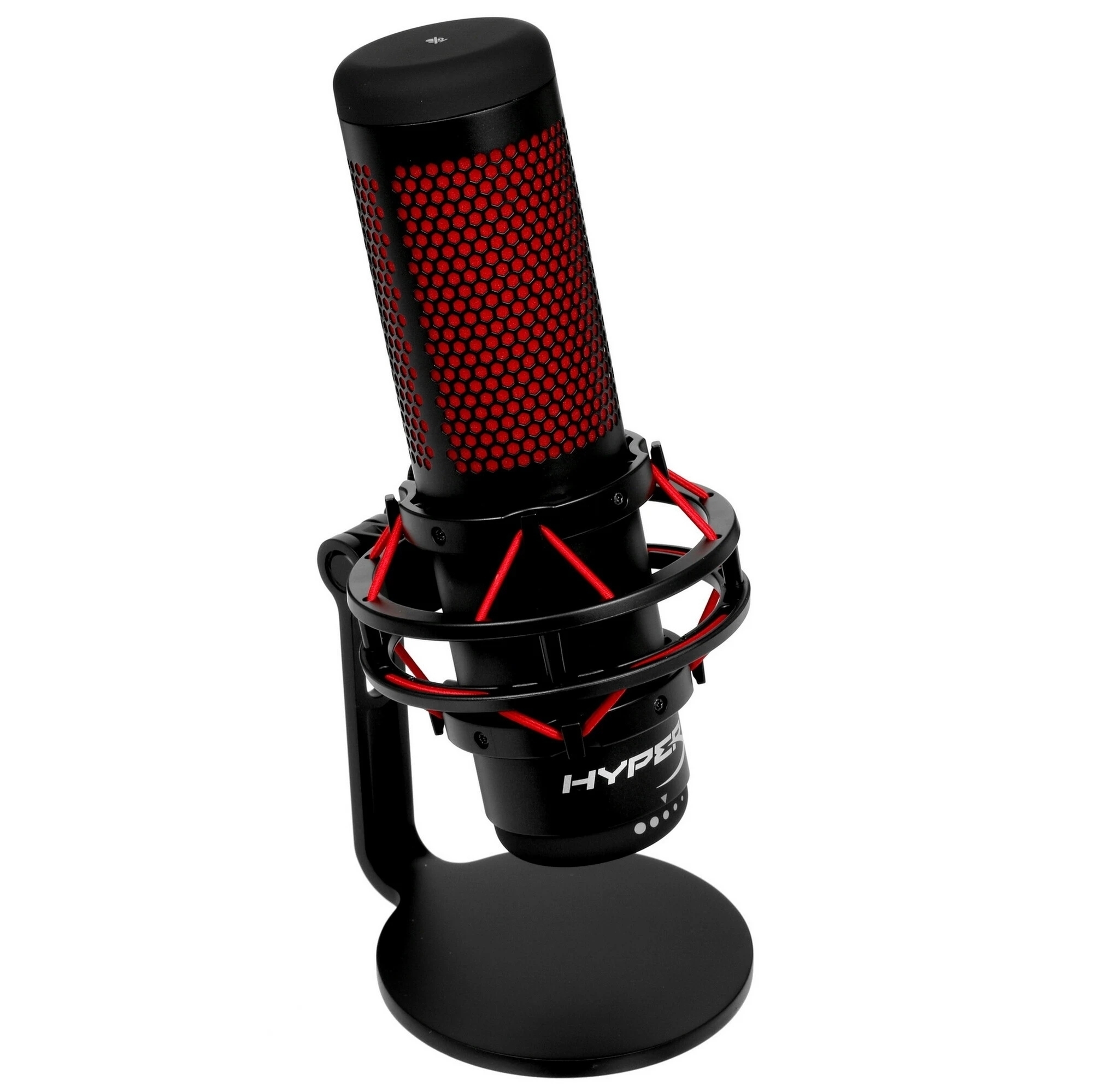 Микрофон HyperX QuadCast S, черный/красный