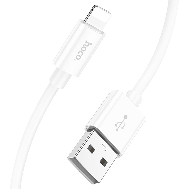 Кабель Hoco X87 Usb to Lightning 2.4A., 1м, белый