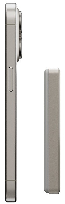 Внешний аккумулятор EnergEA Alupac Air 10000mAh MagSafe 15W, серый (Natural Titanium) AP-AIR10K-NAT