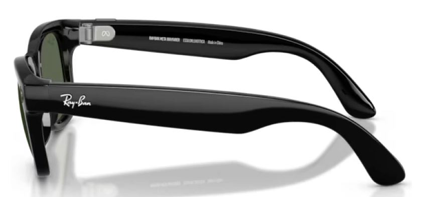 Умные очки Ray Ban Meta Wayfarer (Gen2) RW4012, Shiny Black/G15 Green (8056262721346)