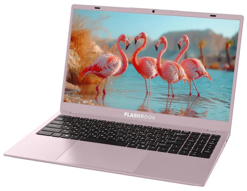 Ноутбук FlashBook 14.1" (Intel N150, Intel UHD Graphics Xe) 12ГБ, 512ГБ, Windows 11 Home, розовый