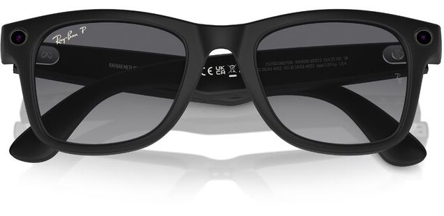 Ray Ban Wayfarer RW4008 155-53 Matte Black/Polar Gradient Graphite (8056597988421)