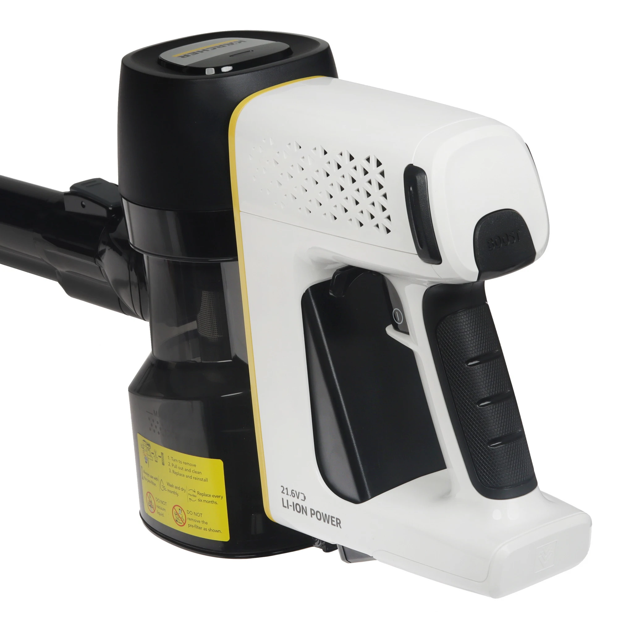 Ручной вертикальный пылесос (handstick) Karcher VC 4 Cordless myHome, белый/черный