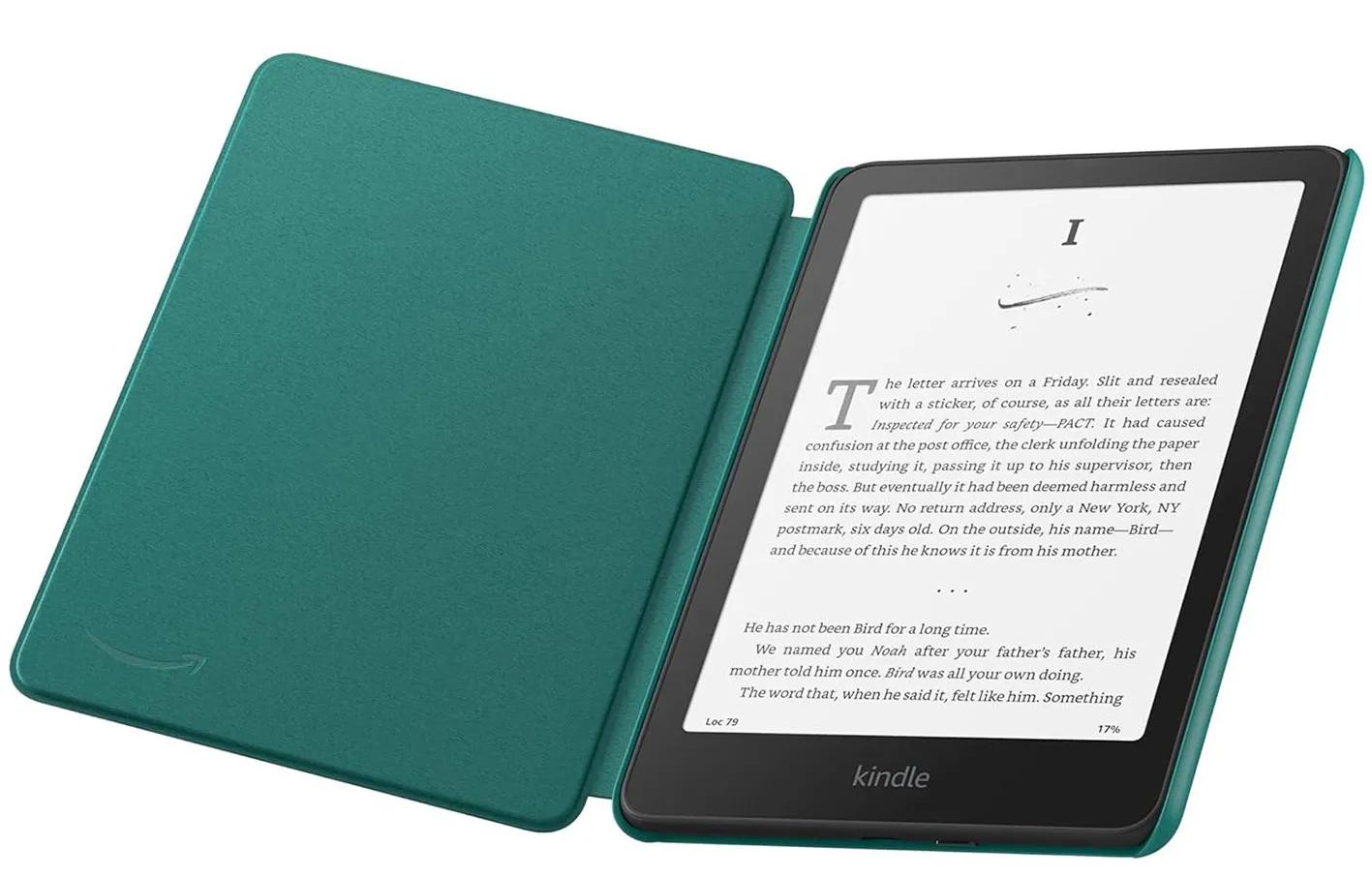 Чехол Amazon Kindle Paperwhite 2024 Fabric Cover, изумрудный