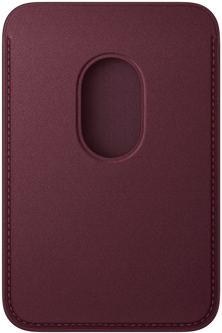 Кардхолдер Apple FineWoven Wallet (2026) с MagSafe для iPhone, бургунди (Burgundy) MK9H4