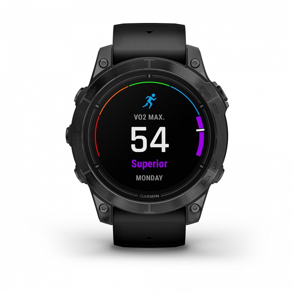 Умные часы Garmin EPIX Pro (Gen 2) 47mm Standard Edition, Slate Gray / Black Band (010-02803-01)