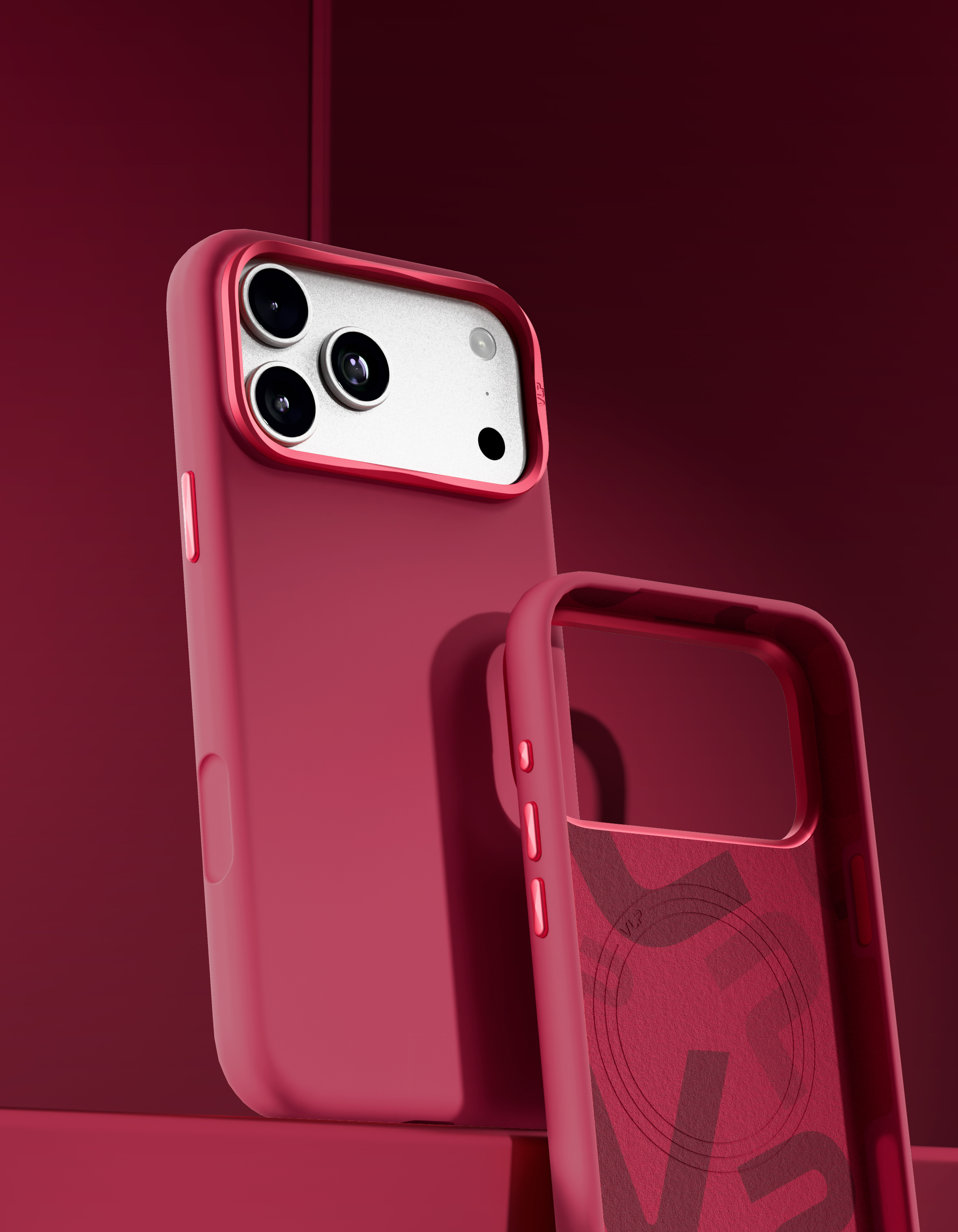 Чехол VLP Aster Pro Case с MagSafe для iPhone 18 Pro, красный (10524234)