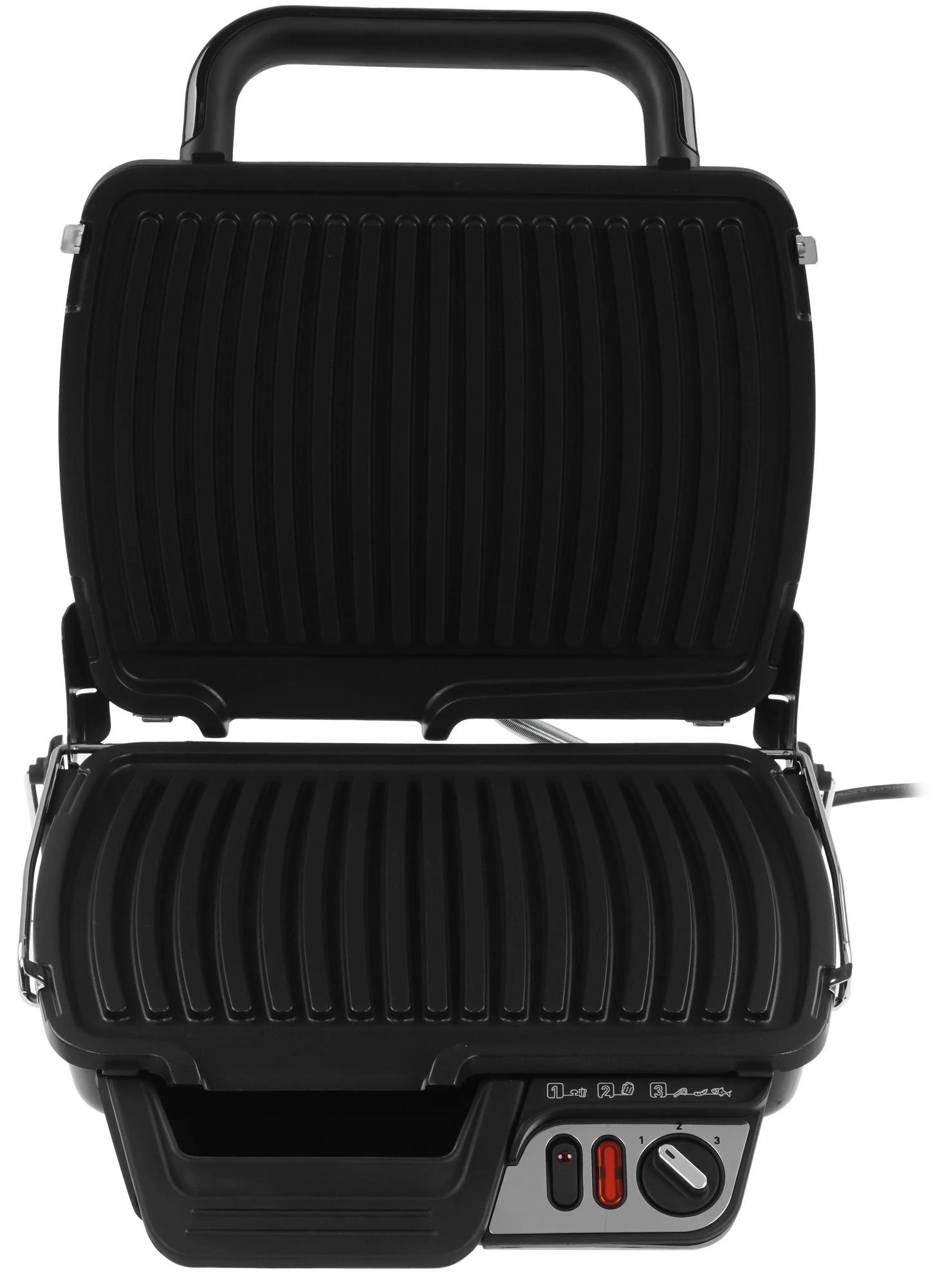 Гриль Tefal Health Grill Comfort GC306012, серебристый