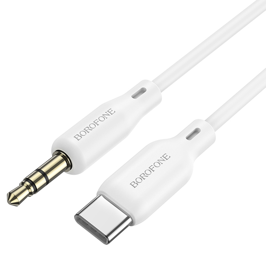 BOROFONE BL18 AUX Jack 3,5 (m) - Type-C (m), 1 м, белый