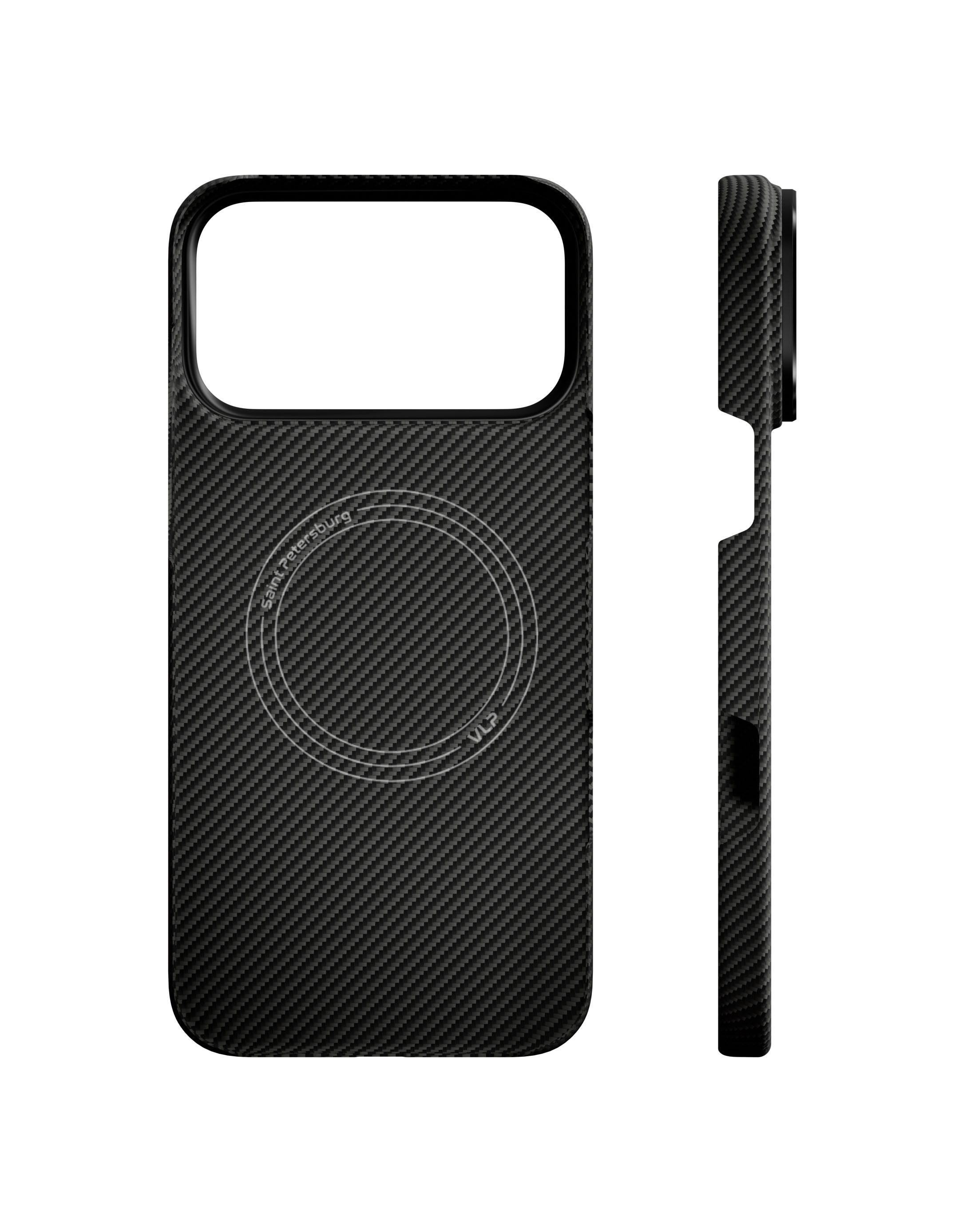 Чехол VLP Kevlar Case с MagSafe для iPhone 18 Pro Max, черный (1058102)
