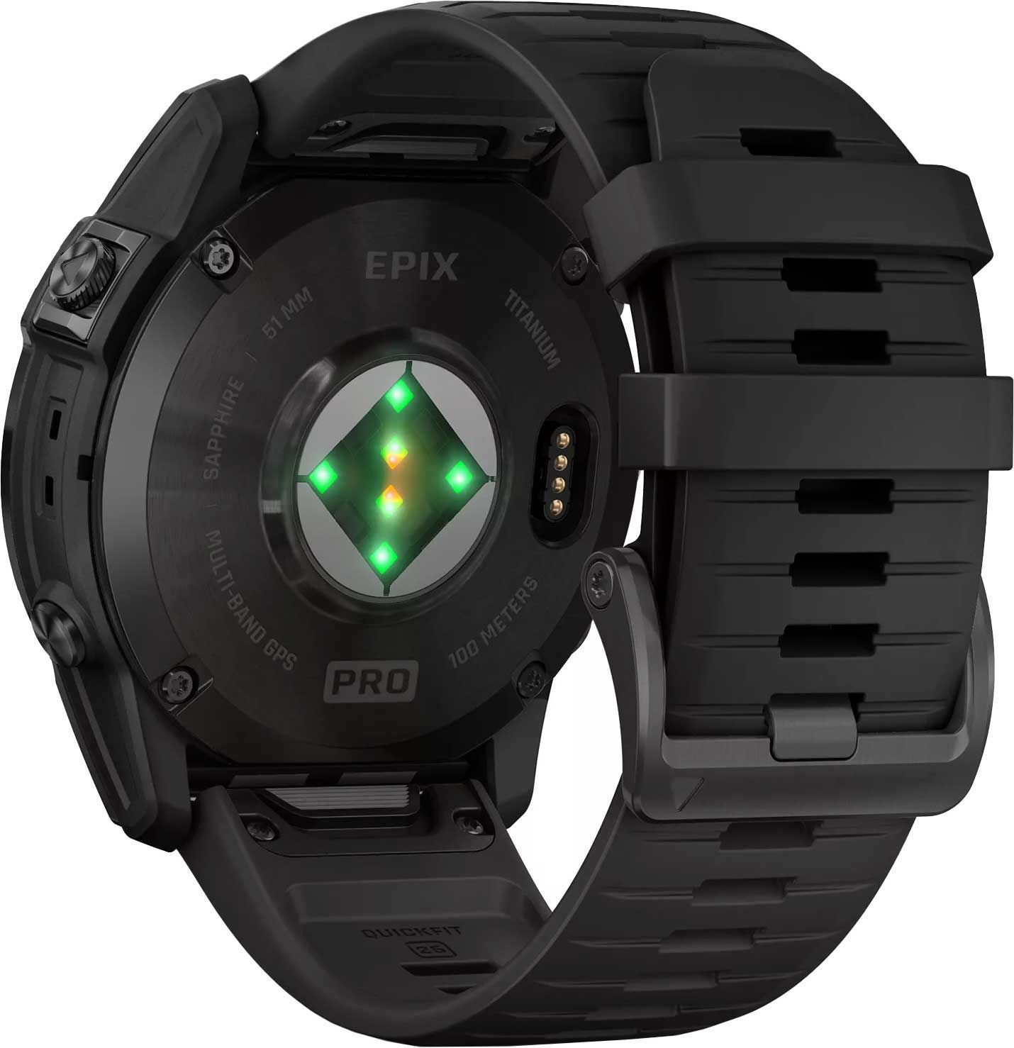 Garmin EPIX Pro (Gen 2) 51mm, Sapphire Edition, Carbon Gray DLC Titanium with Black Band (010-02804-00)
