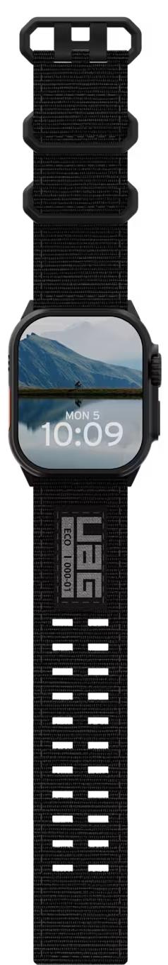 Ремешок UAG Metropolis Strap для Apple Watch 49/46/45/44/42, черный (Black Titanium) (194159114037)