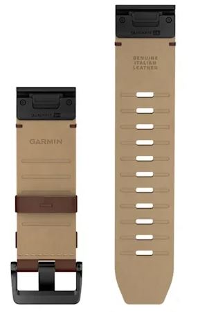 Garmin QuickFit 26 мм Watch Leather Bands, Walnut (010-14508-20)