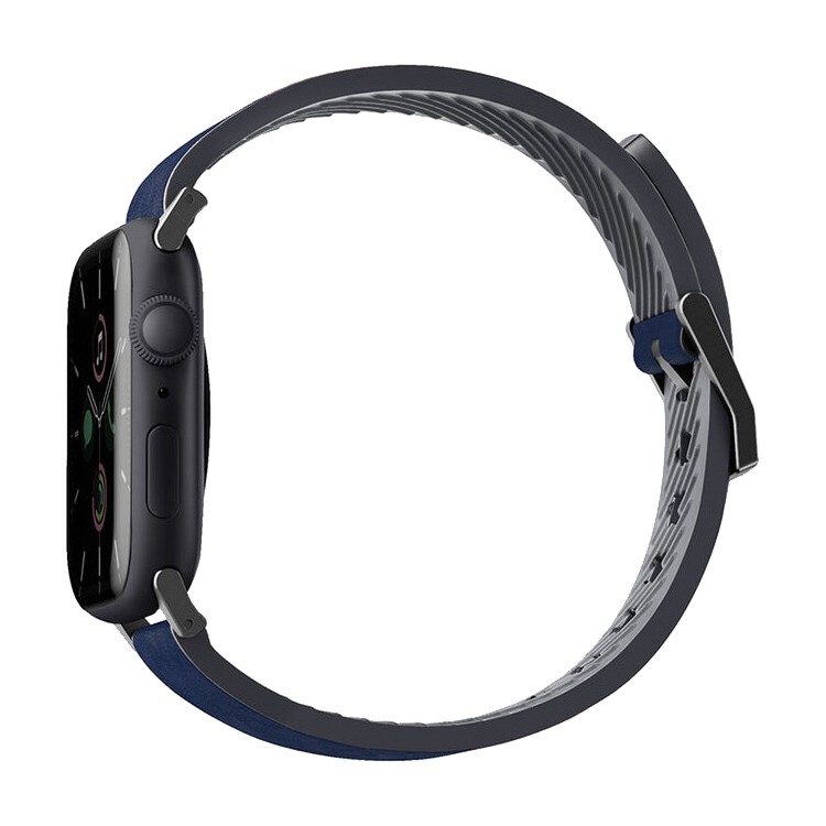 Кожаный ремешок Uniq Straden Waterproof для Apple Watch 49/46/45/44 mm, синий