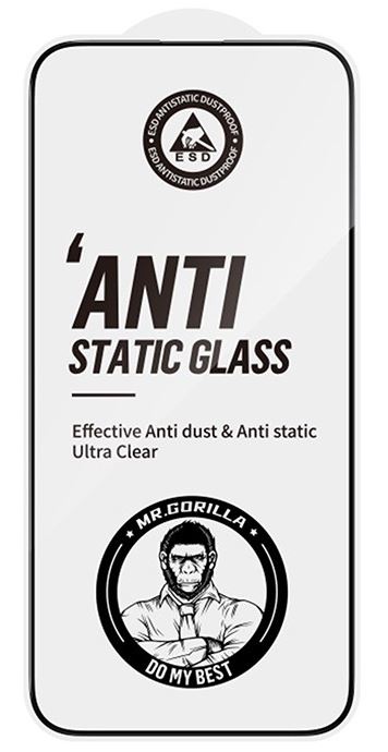 BlueO Narrow border Anti-Static для iPhone 15 Plus Black (антистатик) PBJ1-15-6.7