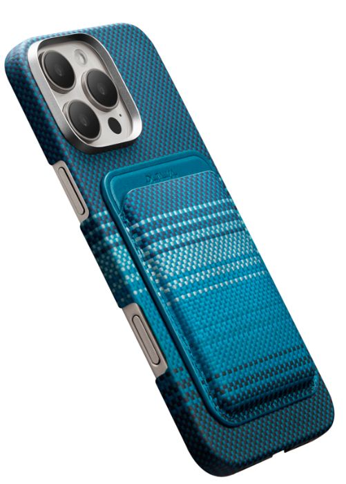 Pitaka Woven Wallet с MagSafe, Moonrise (синий)