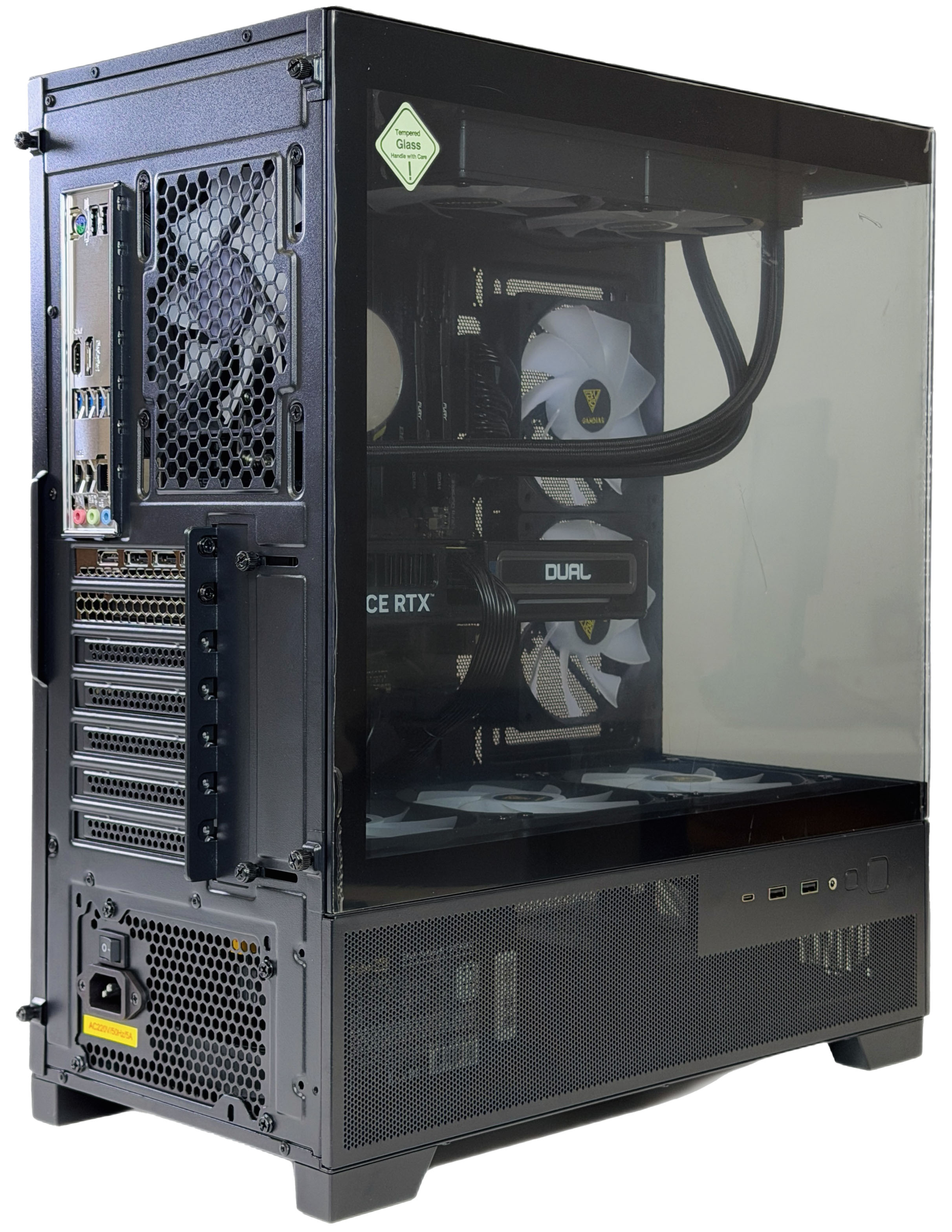 Игровой компьютер TopPC (AMD Ryzen 7 5700X, NVIDIA GeForce RTX 5060 Ti) 32ГБ, 1ТБ, черный