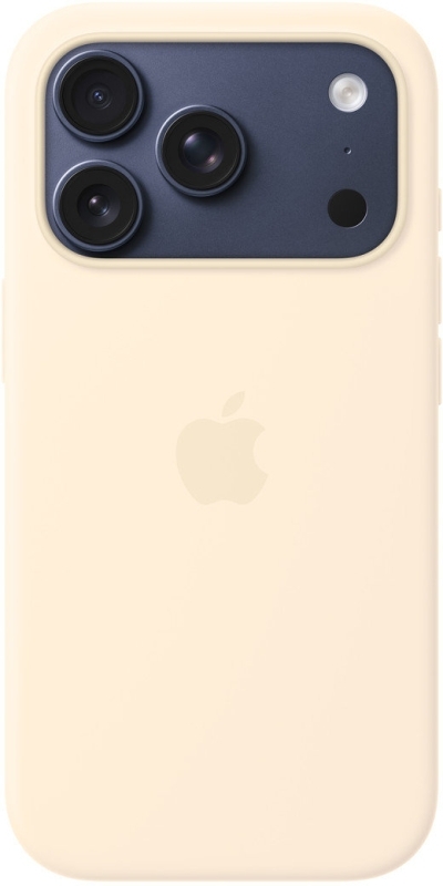 Apple Silicone Case с MagSafe для iPhone 17 Pro, Vanilla (MHVX4)