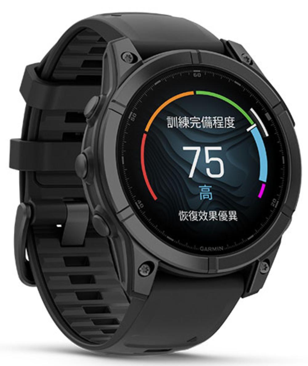 Смарт-часы Garmin Fenix E 47mm AMOLED, Slate Gray with Black Silicone (010-03025-13 HK)