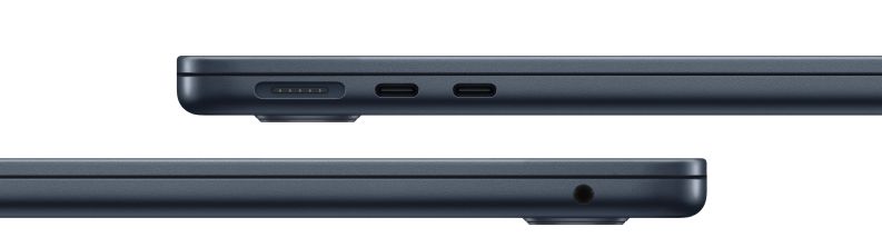 Apple MacBook Air 13 (M4, 10C/10C, 2025), 32 ГБ, 1ТБ SSD, Midnight (Z1GU000KJ)