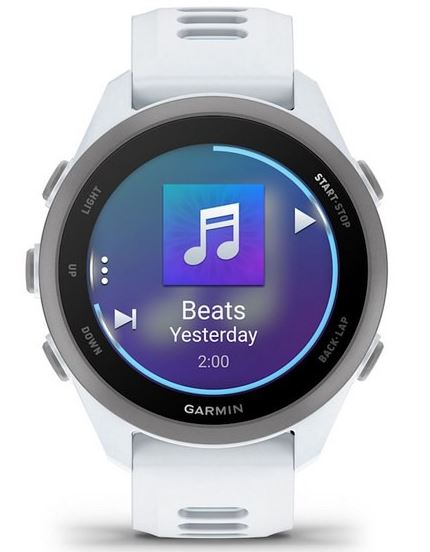 Garmin Forerunner 170 Music, Whitestone with Whitestone/Cloud Blue Band (010-03920-11)