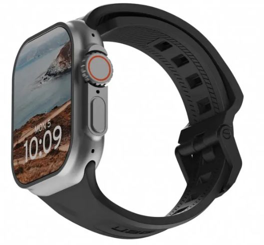 Ремешок UAG Scout Silicone для Apple Watch 44/45/46/49 мм, черный (Black) 191488114040