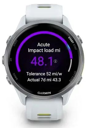 Garmin Forerunner 970 с серебристым безелем и желто-белым ремешком (010-02969-01)