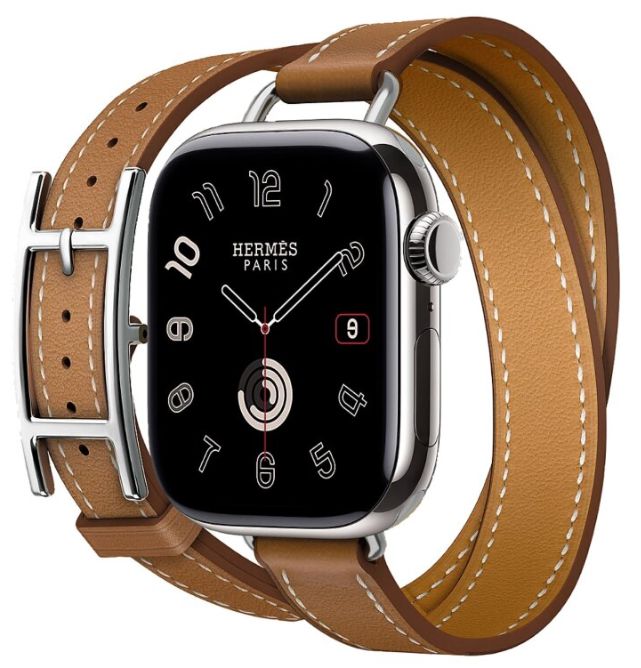 Apple Watch Hermes - 42mm Double Tour Attelage, Gold (Коричневый)