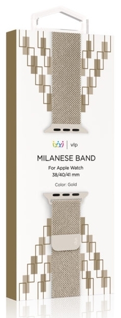 Ремешок VLP Milanese Band для Apple Watch 38/40/41mm, шампань