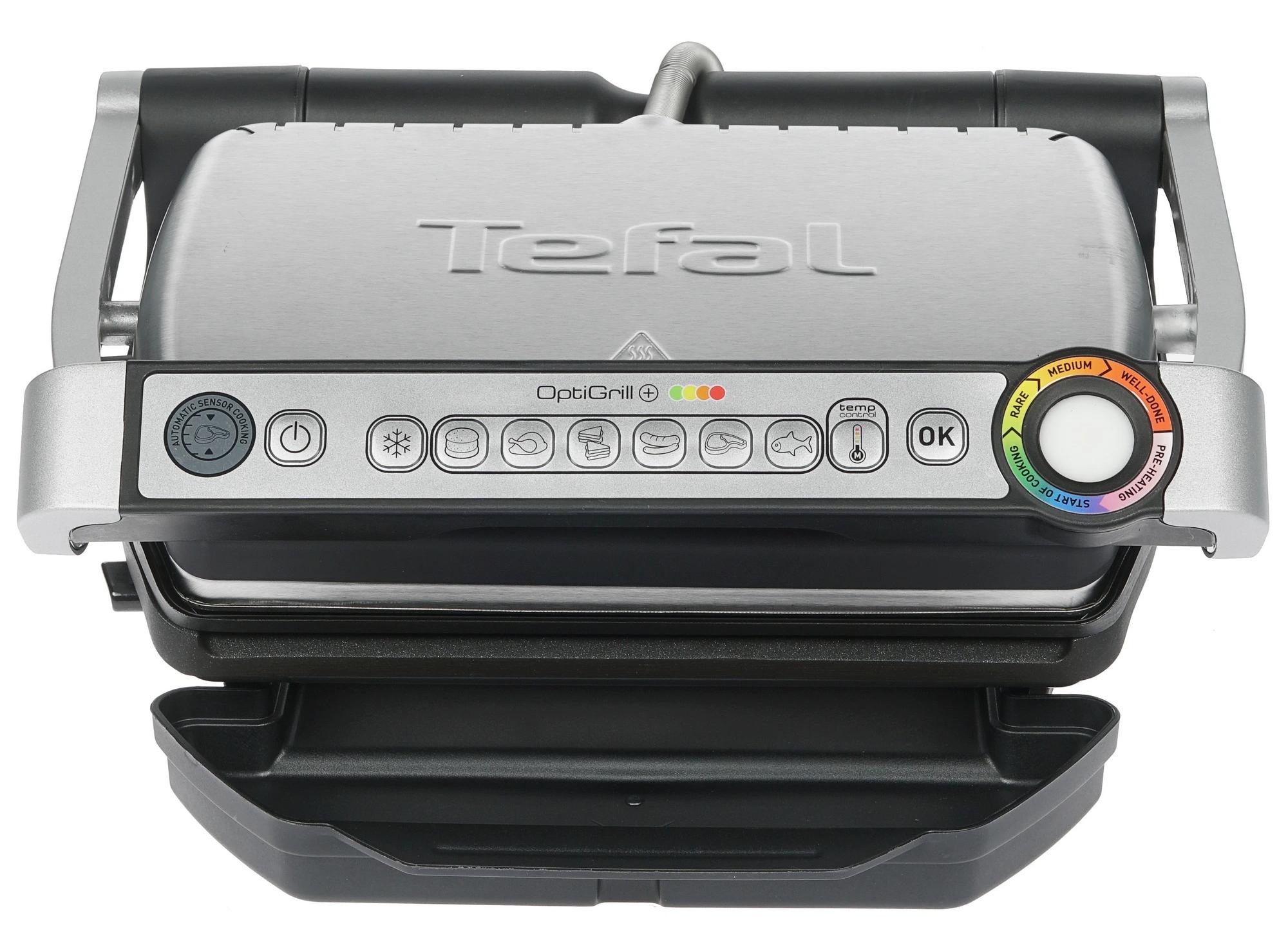 Гриль Tefal GC712D34 Optigrill+, серебристый