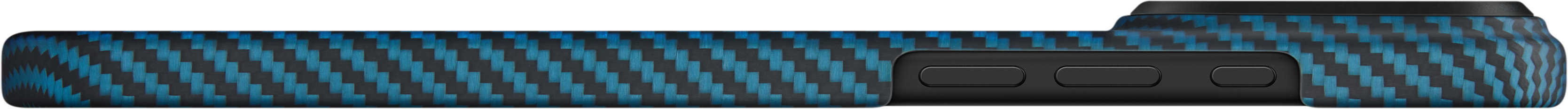 PITAKA Ultra-Slim с MagSafe для iPhone 17 Pro Max, черный/синий (KI1706BPM)