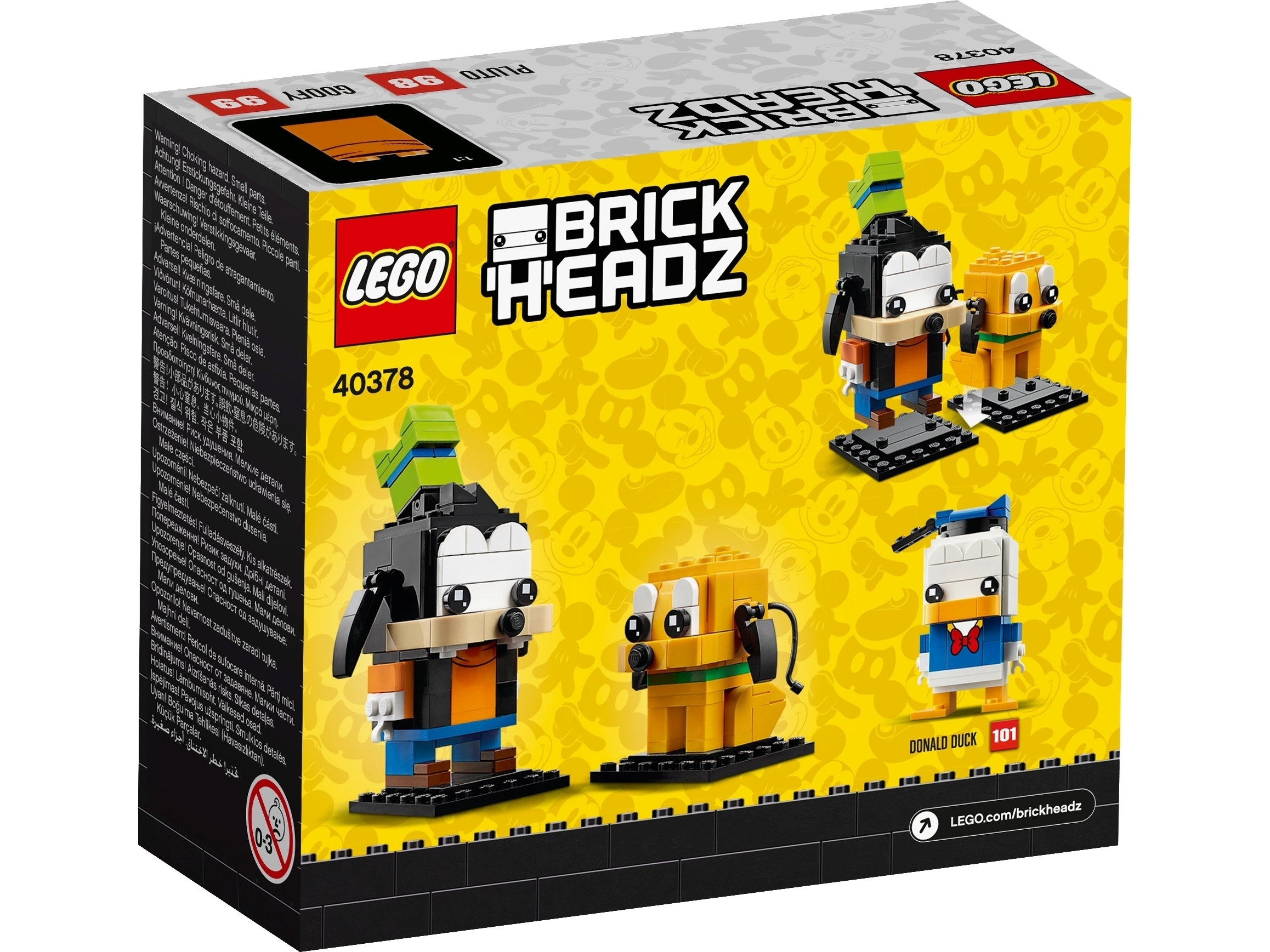 Конструктор LEGO BrickHeadz 40378 Сувенирный набор Гуфи и Плуто