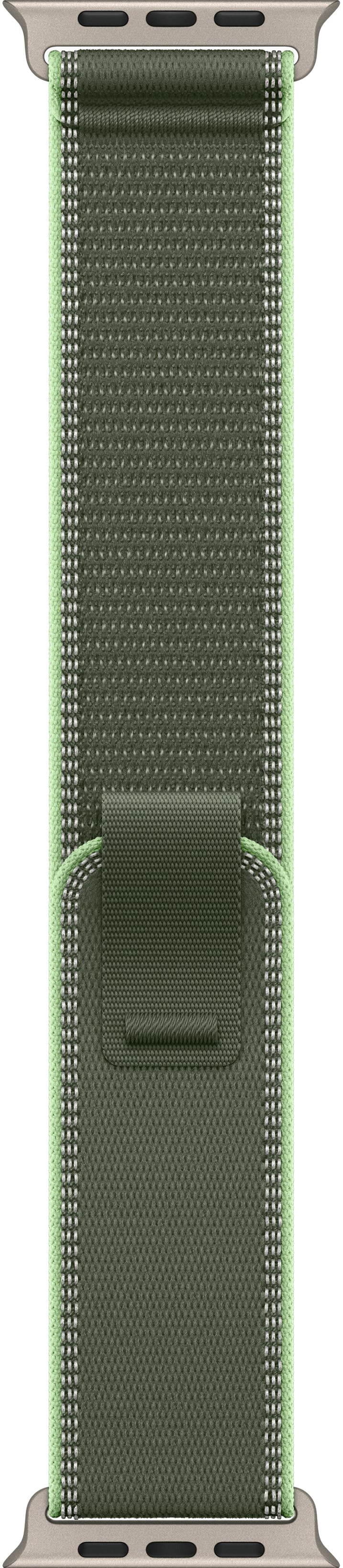 Apple Watch Ultra 3 (2025) 49mm Natural Titanium Case with Green/Neon Trail Loop (S/M)