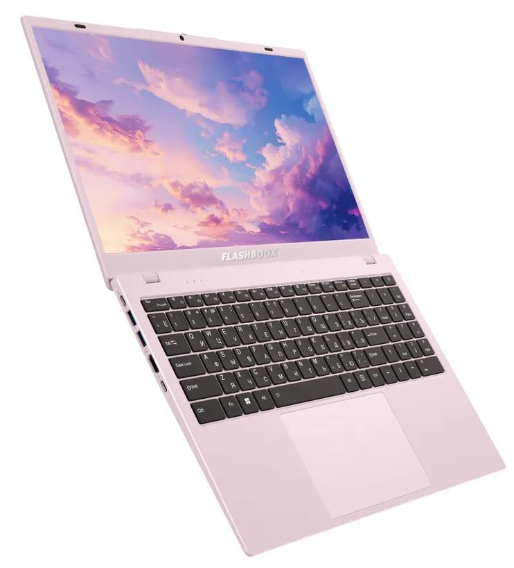 Ноутбук FlashBook 14.1" (Intel N150, Intel UHD Graphics Xe) 12ГБ, 512ГБ, Windows 11 Home, розовый