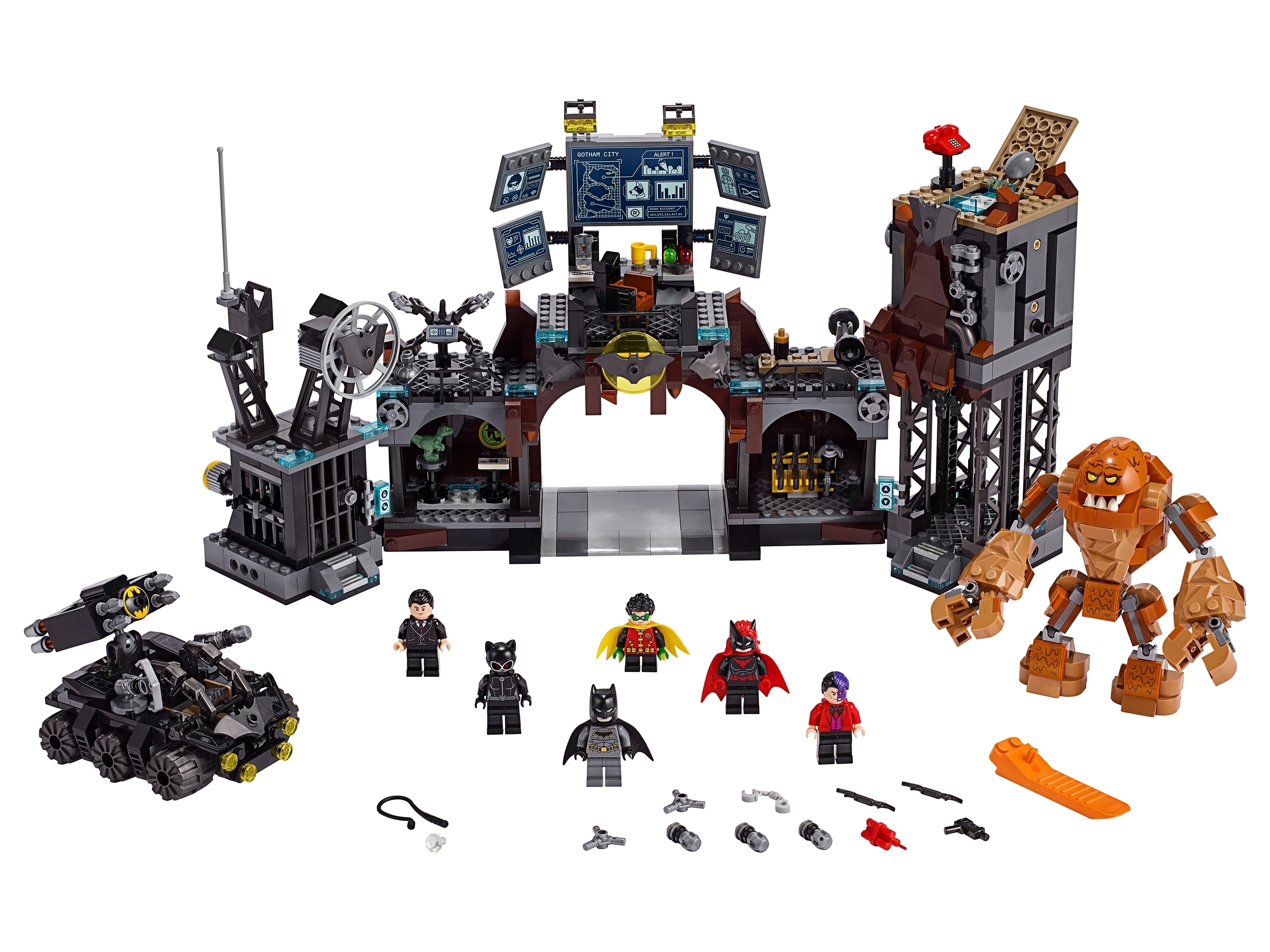 Конструктор LEGO Super Heroes 76122 Вторжение Глиноликого в бэт-пещеру