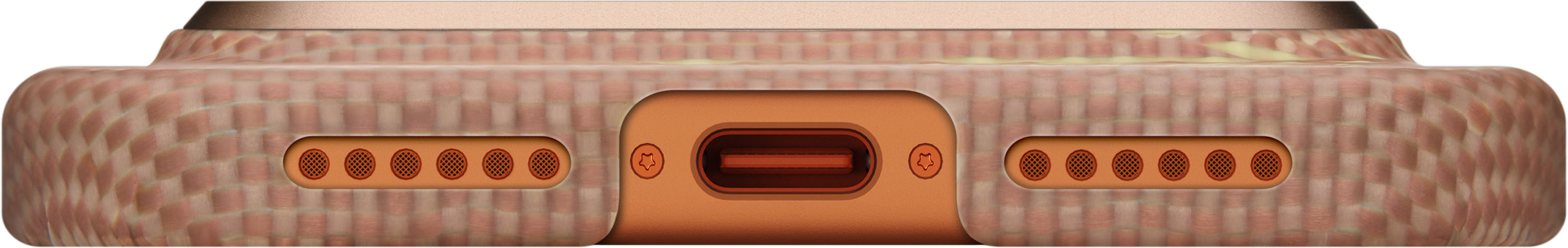 PITAKA Ultra-Slim Case (PitaTap) с MagSafe для iPhone 17 Pro, золотой (KI1705AG)