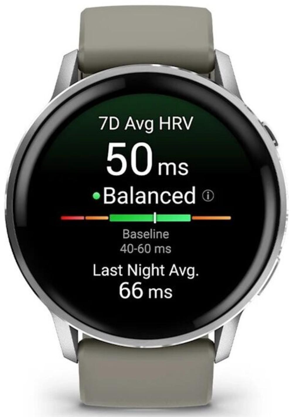 Умные часы Garmin Venu 4 45mm Silver with Silver Gray Silicone Band, серебристый (010-03014-01)