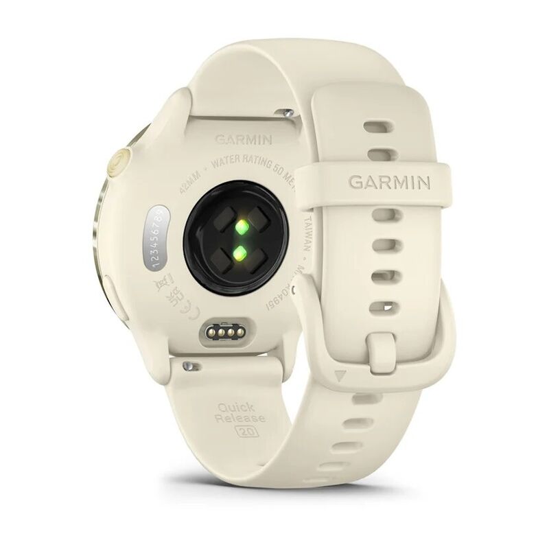 Garmin Vivoactive 6, лунно-золотистый с ремешком цвета слоновой кости (010-02985-01)